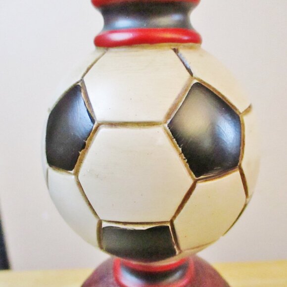 Novelty Sports Balls Table/Desk Lamp, Soccer Basketball Football Stacked on Base - Picture 10 of 11